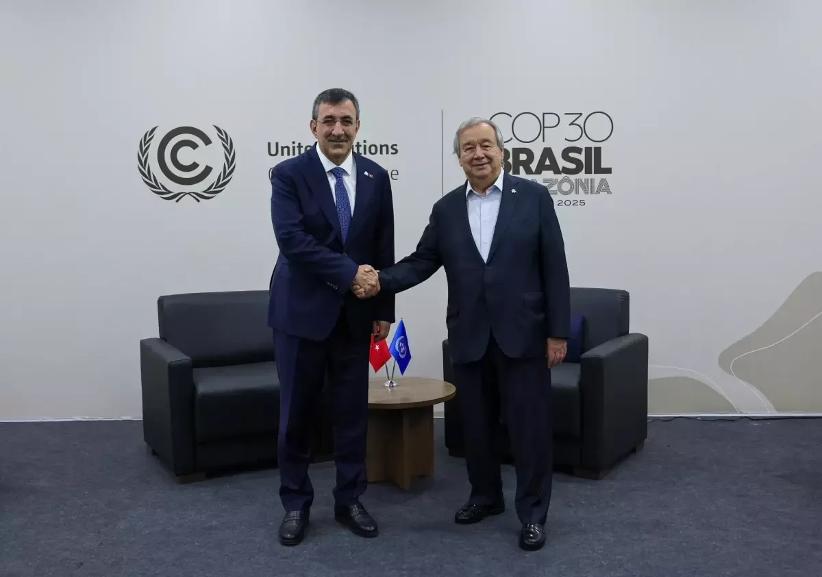 Cevdet Yılmaz, BM Genel Sekreteri Antonio Guterres ile Görüştü