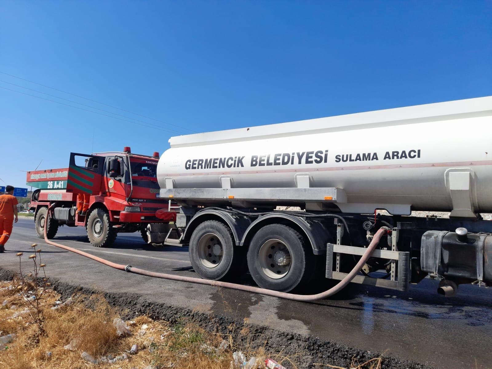 GERMENCİK BELEDİYESİ’NDEN YANGIN ÖNLEMİ