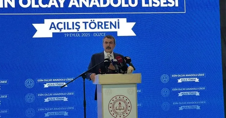 Milli Eğitim Bakanı Yusuf Tekin Esin Olcay Anadolu Lisesi’nin açılışını yaptı