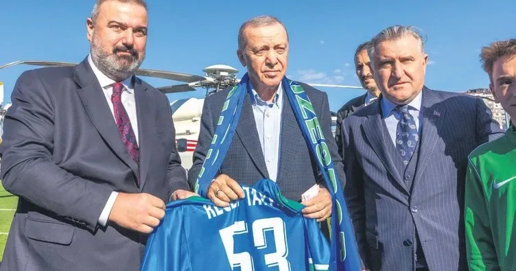 Başkan Erdoğan’dan Rizespor’a ziyaret