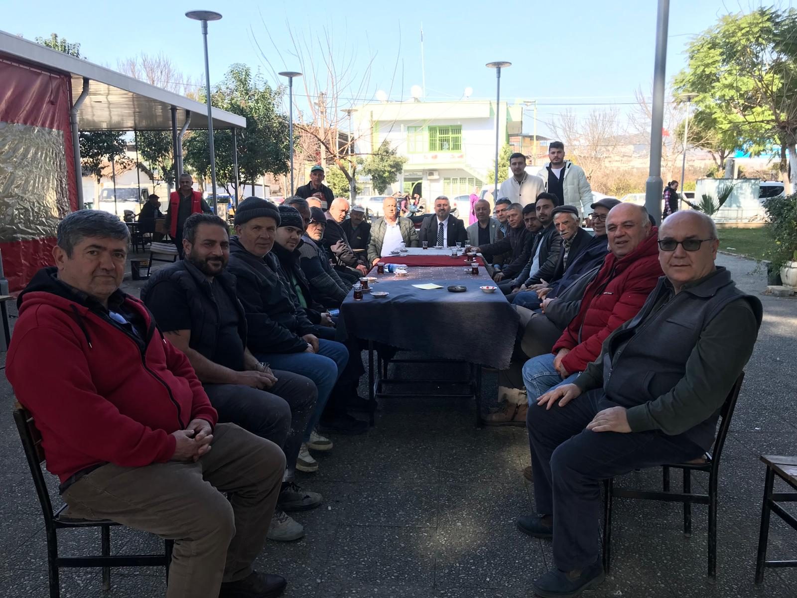 CHP’Lİ OSMAN GÖKMEN SANDIKLI MAHALLESİNİ ZİYARET ETTİ.