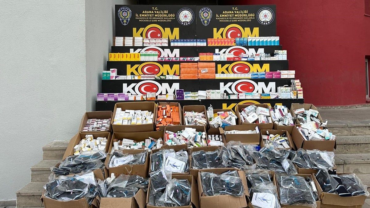 Adana'da 31 bin 98 ilaç ele geçirildi: 2 kişi gözaltına alındı