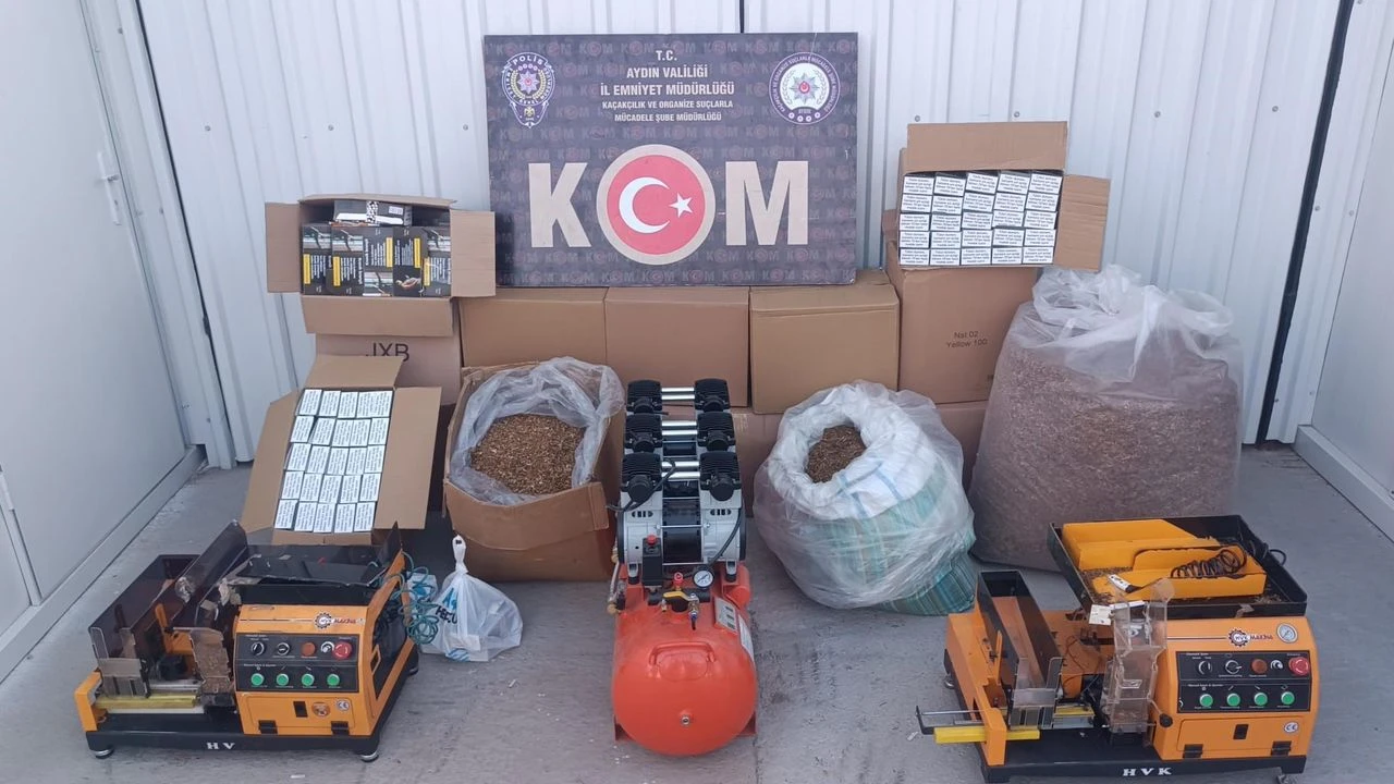 Aydın’da kaçak tütün operasyonu! 68 bin makaron ele geçirildi